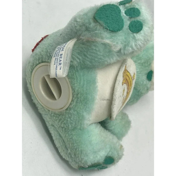 Vintage Care Bears Wish Bear Coin Bank 1984 American Greetings Corp Good Plush - Picture 12 of 16